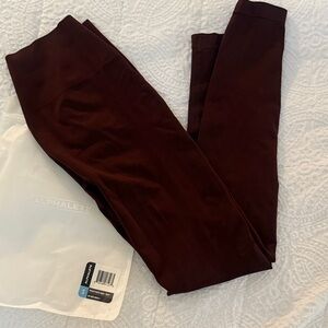 Alphalete Amplify Deep Burgundy Sangria Leggings - Small